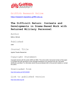 The Difficult Return: Contexts and Developments in Drama