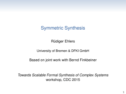 Symmetric Synthesis