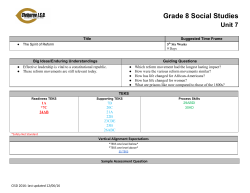 Unit 7, The Spirit of Reform