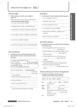 Language focus - Oxford University Press