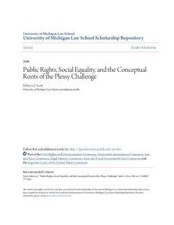 Public Rights, Social Equality, and the Conceptual Roots of the