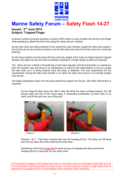 Safety Flash 14-27 - Marine Safety Forum