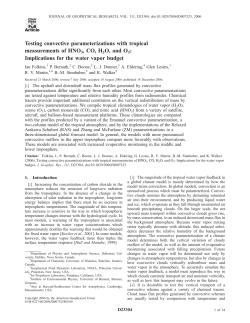 Testing convective parameterizations with tropical measurements of