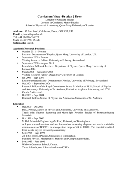 Curriculum Vitae