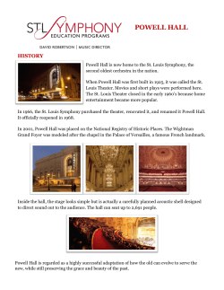 powell hall - St. Louis Symphony Orchestra