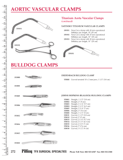 AORTIC VASCULAR CLAMPS - corporativo neomedica