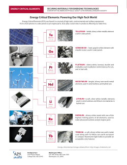 Critical Elements Fact Sheet