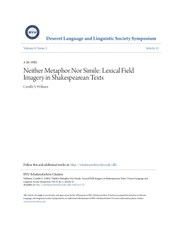Neither Metaphor Nor Simile: Lexical Field