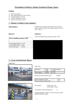 Presentation of terminal of Menzies Aviation (Czech)