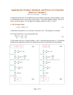 Applying the Product, Quotient, and Power
