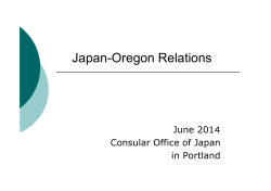 Japan- Oregon Relations (June 2014)