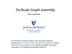 De Bruijn Graph assembly