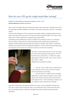How Far Can A VFL Go For Singlemode Fiber Testing