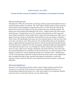 Social Security Act (1935) - UT College of Liberal Arts