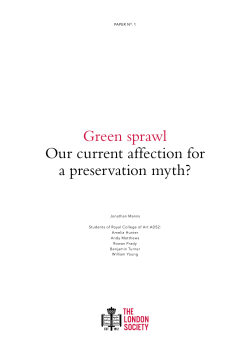 Green sprawl - London Forum of Amenity and Civic Societies