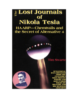 The Lost Journals of Nikola Tesla