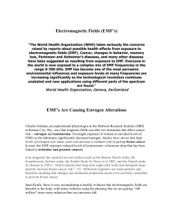 Electromagnetic Fields (EMF`s) EMF`s Are Causing Estrogen