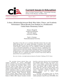 Is there a Relationship between Body Mass Index, Fitness, and