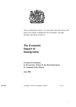 The Economic Impact of Immigration