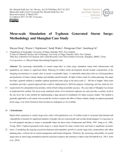 Meso-scale Simulation of Typhoon Generated Storm Surge