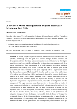 A Review of Water Management in Polymer