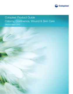 Coloplast Product Guide Ostomy, Continence, Wound - CAN