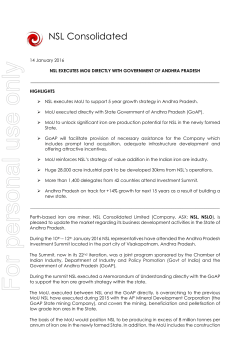 NS Consolidated &ndash; Project update