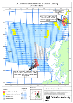 West of Scotland potential awards map