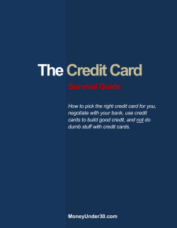 The Credit Card - Money Under 30