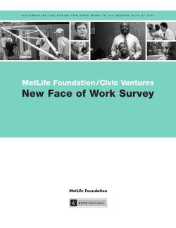 New Face of Work Survey - Princeton Survey Research Associates