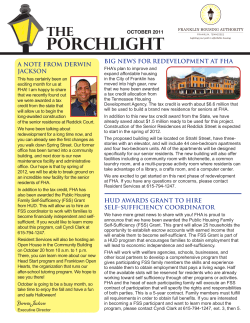 porchlight - Franklin Housing Authority