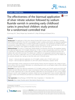 The effectiveness of the biannual application of silver nitrate solution