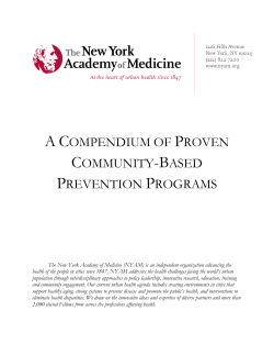 a compendium of proven community