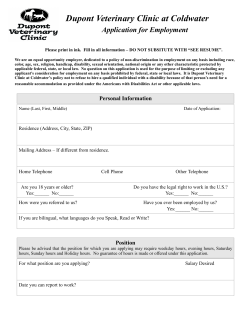 Employment Application