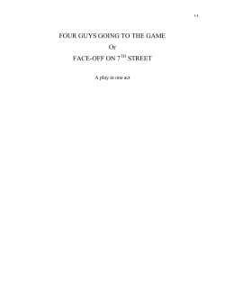 FOUR GUYS GOING TO THE GAME Or FACE