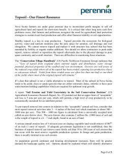 topsoil &ndash; our finest resource