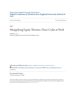 Misapplying Equity Theories: Dress Codes at Work