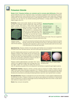 Module 3.3-13 Potassium Chloride