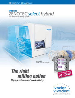 The right milling option