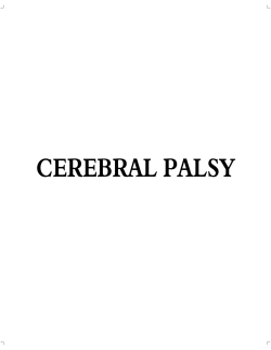 Cerebral Palsy - Rehabilitation Council of India