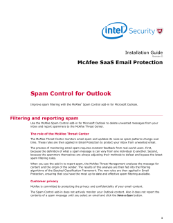 Spam Control for Outlook Revision D