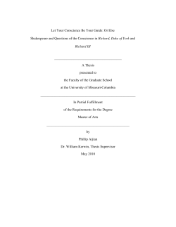 Let Your Conscience Be Your Guide: Or Else