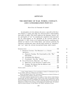 articles the rhetoric of war: words, conflict, and
