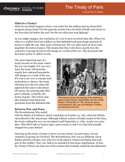 The Treaty of Paris