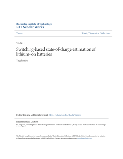 Switching-based state-of-charge estimation of lithium