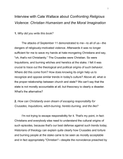 Interview with Cate on Confronting Religious Violence