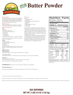 Butter Powder - Augason Farms