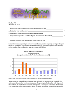 1. Measures to reduce wind erosion when - K