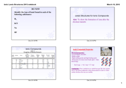 Ionic Lewis Structures 2015.notebook