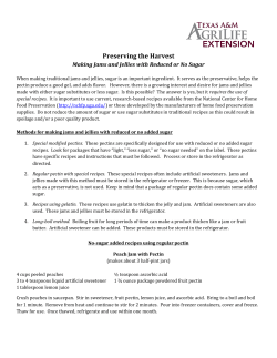 Preserving the Harvest - Randall County Extension Service